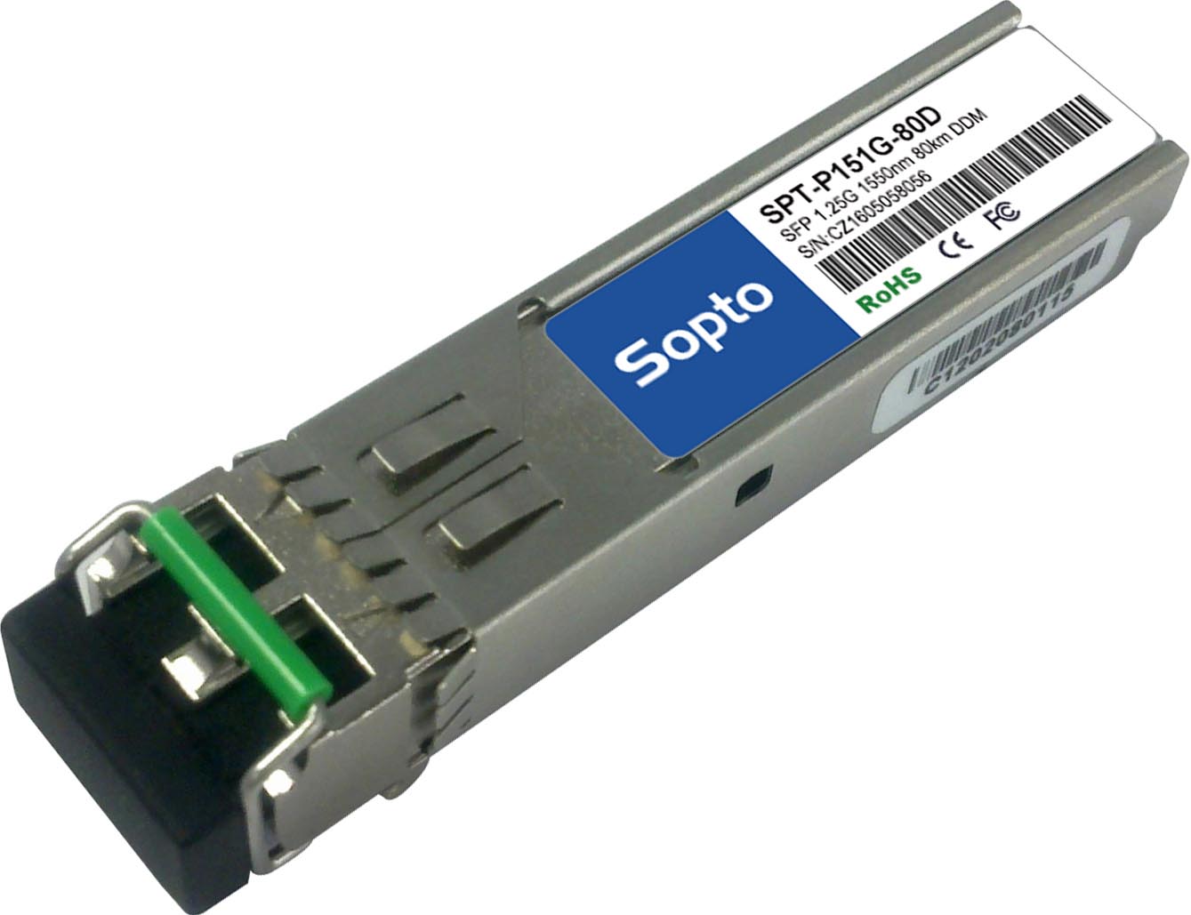 3rd-Party Compatible 1.25G 80km SFP Transceiver