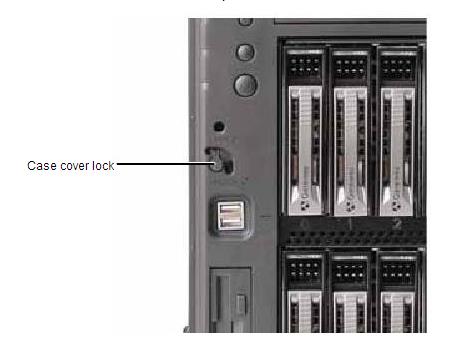 Opening the server case