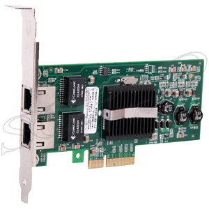 PRO/1000 PT Dual Port PCI Express Server Adapter Card with 2 RJ45 Slots